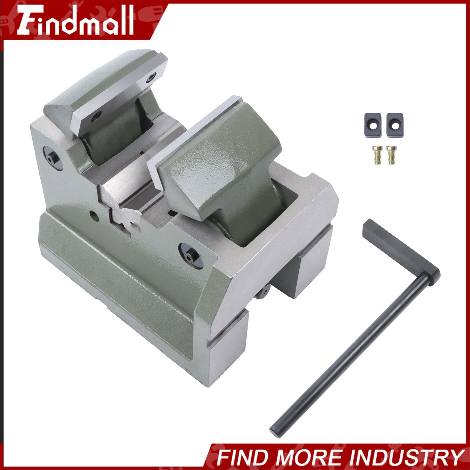 Findmall 4" Machine Vise Horizontal Vertical For Holding Shafts And Round Parts