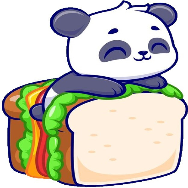 30 Custom Funny Panda Sandwich Personalized Address Labels