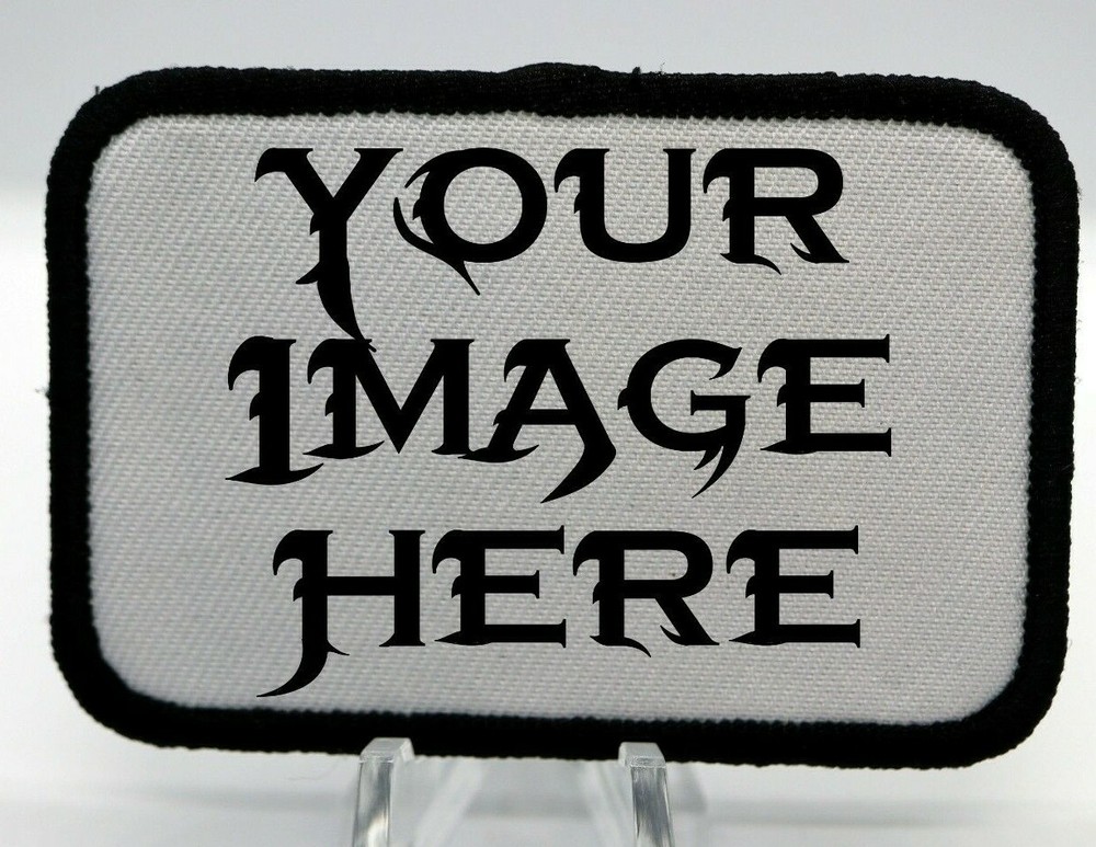 morale patch Custom choose your own image or text 2"x3" hook & loop  edc