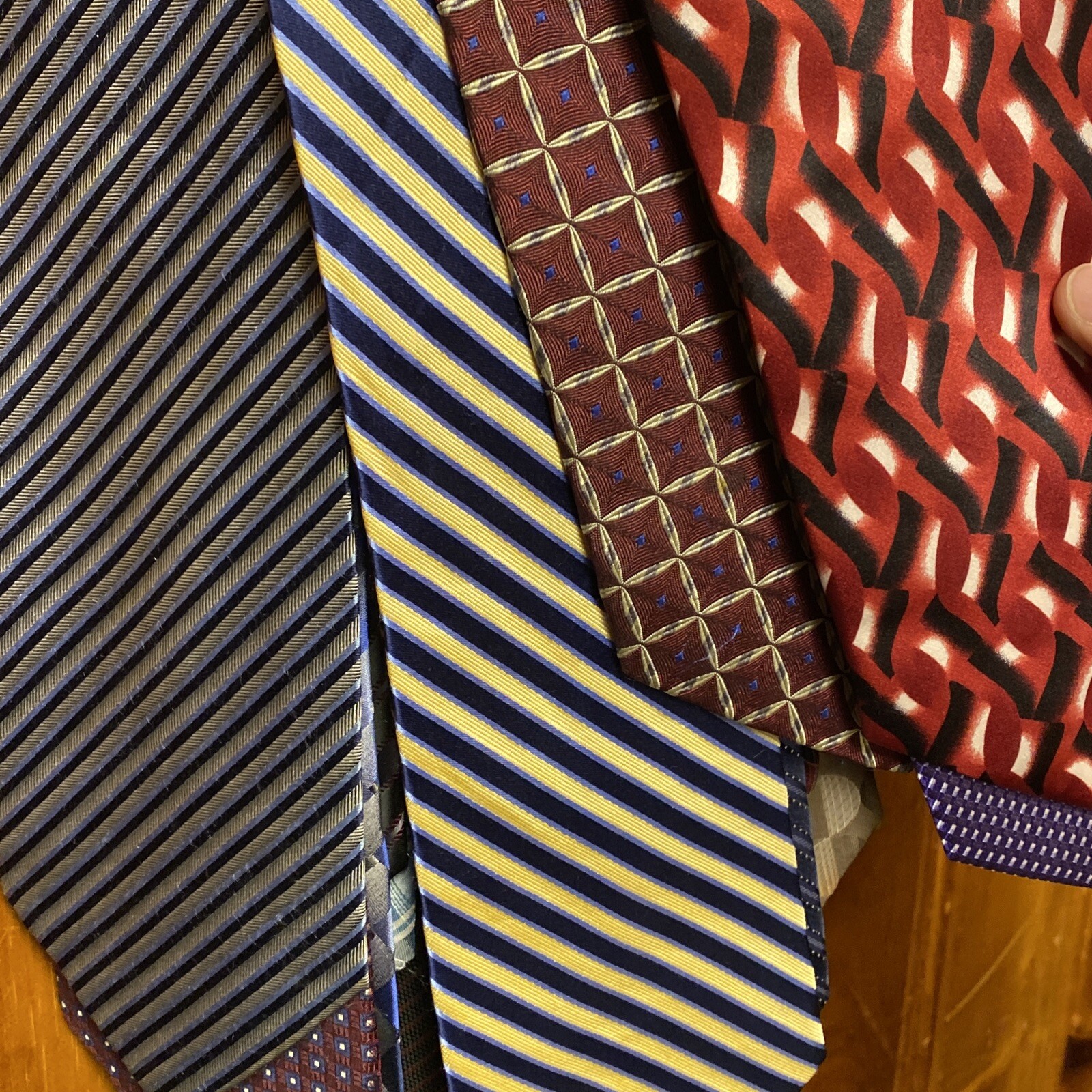 10 Ties RANDOM - Neck Tie Men's - LOT OF 10 Mystery Striped Plaid Solid Classic