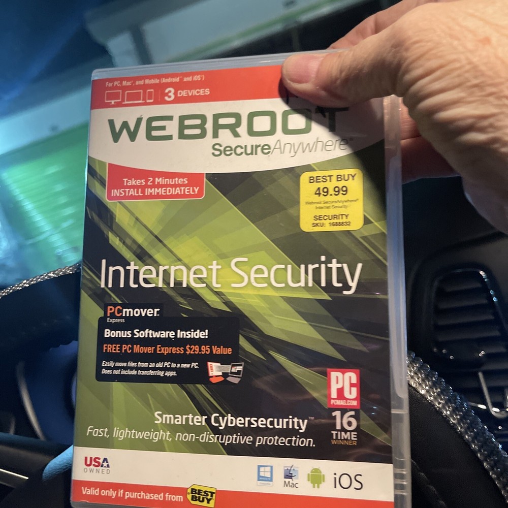 Webroot SecureAnywhere Internet Security - Full Version for Windows & Mac...