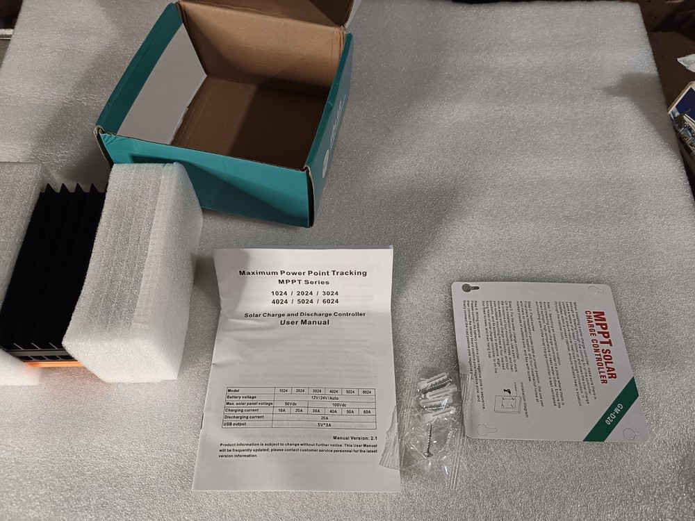 MPPT Solar Charge Controller, 20A 12V 24V Solar Controller