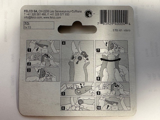 Felco Part # 7/3 Replacement Blade