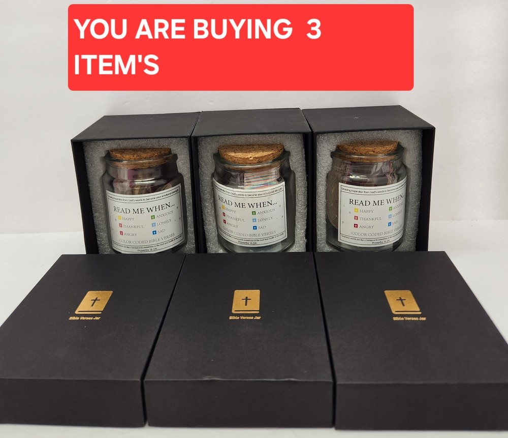 3X Bible Verse Jar, Read Me When Bible Verse.