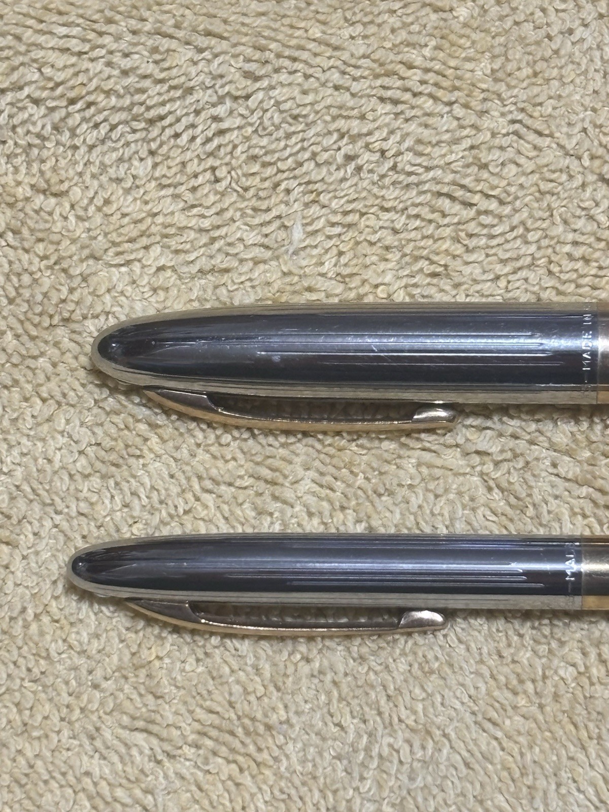 Sheaffer Vintage Snorkel Fountain Pen Mechanical Pencil Periwinkle 14k Nib