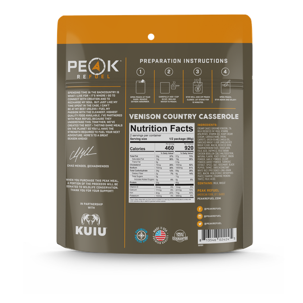 Venison Country Casserole - Peak Refuel