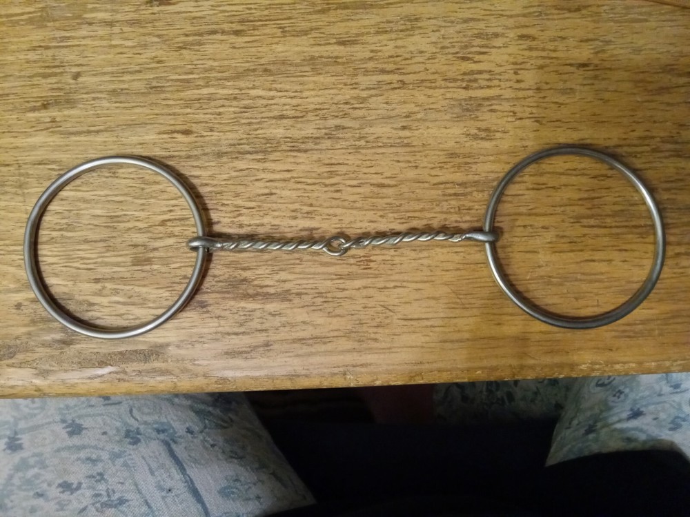 Don Hansen loose ring Twisted wire snaffle bit  5 in