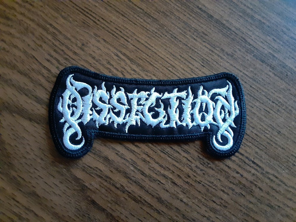 DISSECTION,SEW ON WHITE EMBROIDERED PATCH