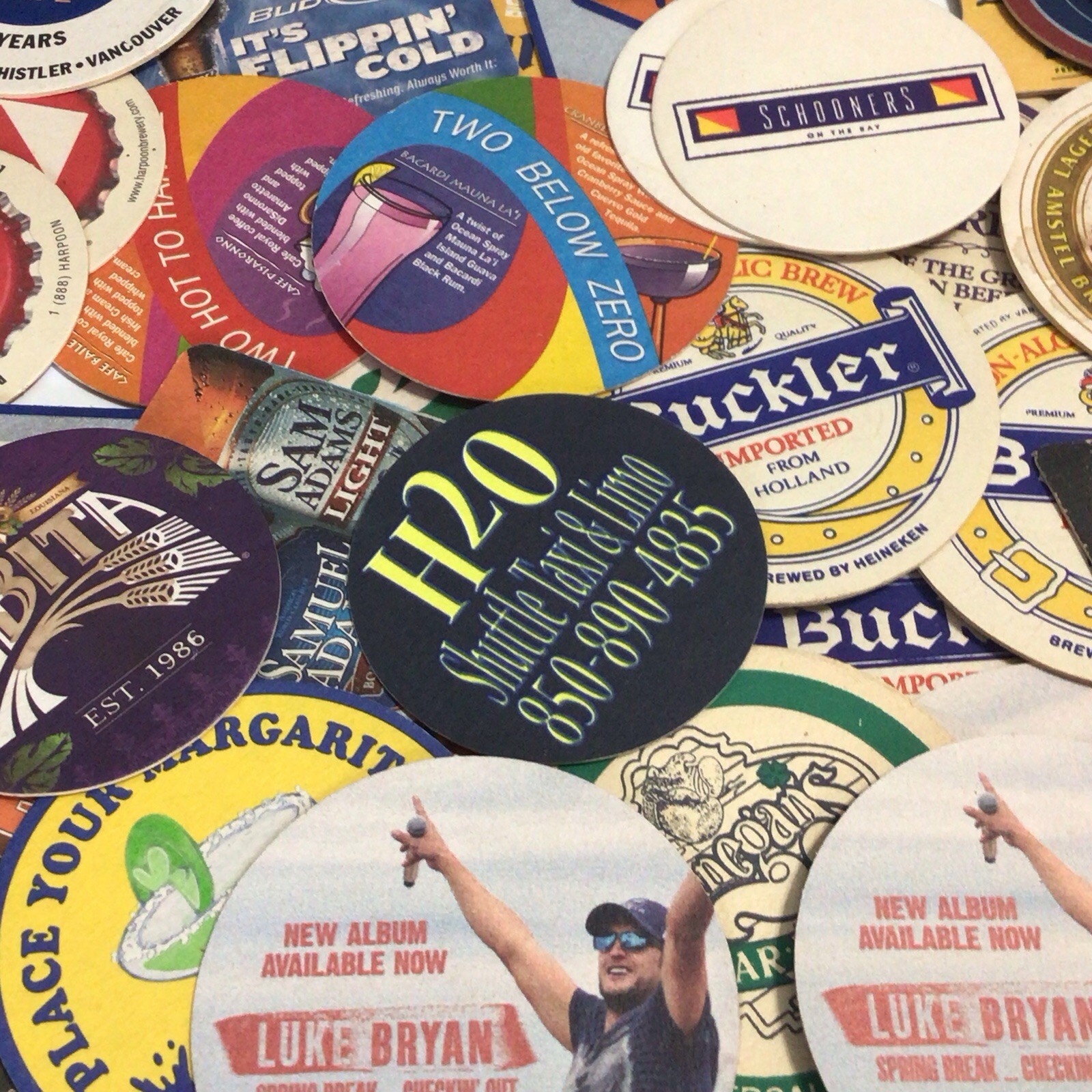 Vintage Mixed Lot of 125 Barware Beer Drink Coasters Liquor Pub Advertising