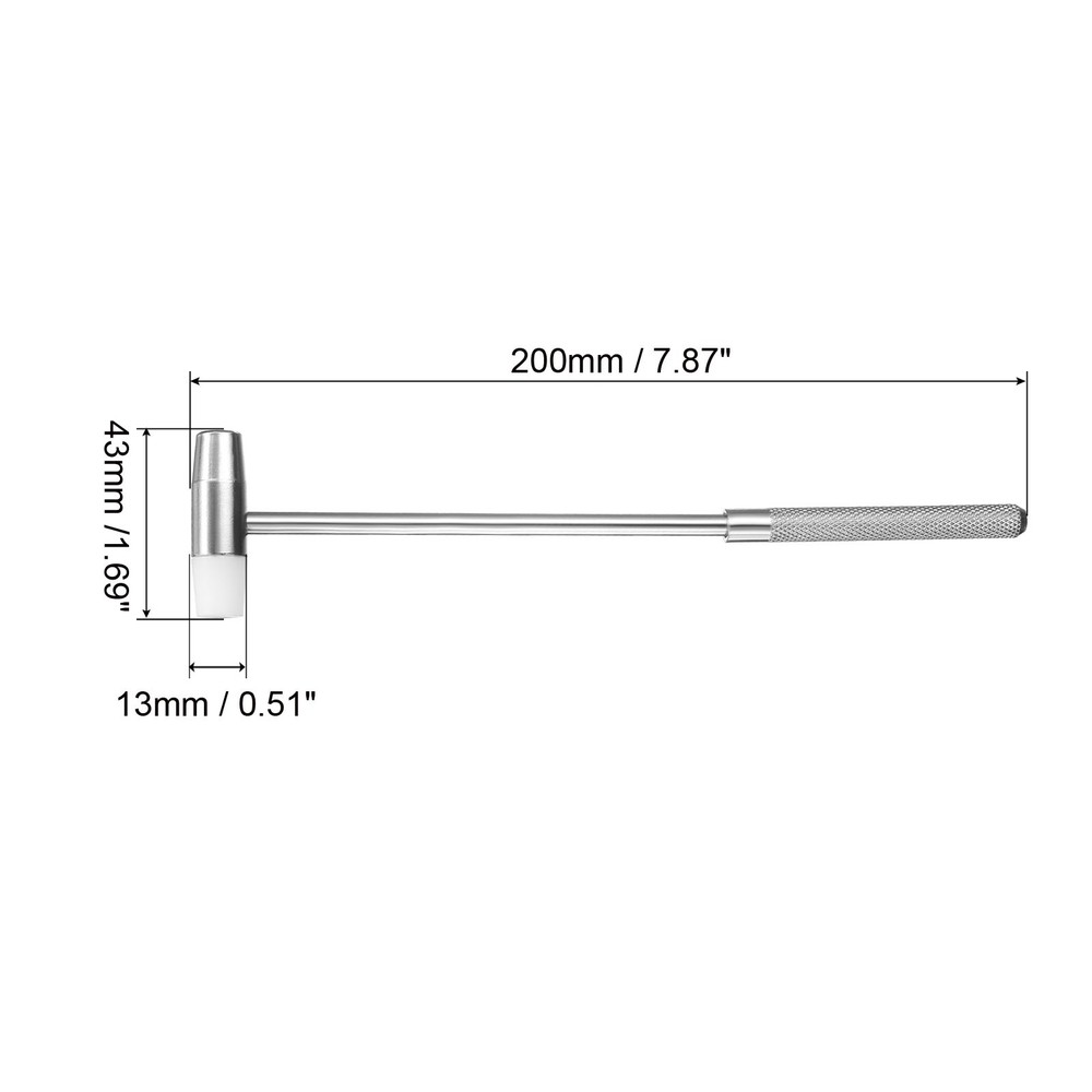 Double Head Small Hammer 7.87" Round Double Face Mini Mallet for Watch