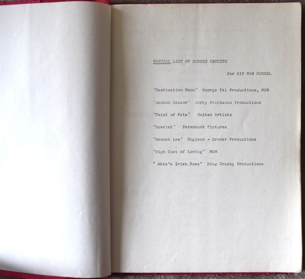 The Rascal and The Bride Original First Draft Screenplay Script