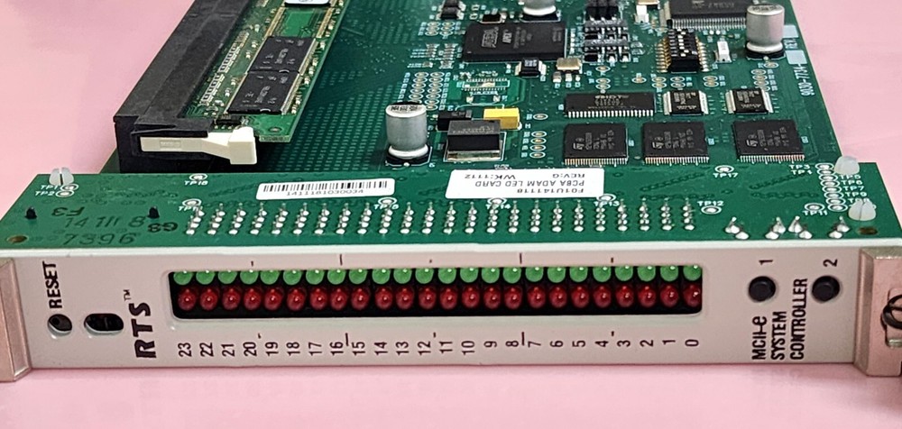 RTS Telex MCII-e Ethernet Master Controller Front & Back Card for ADAM Intercom