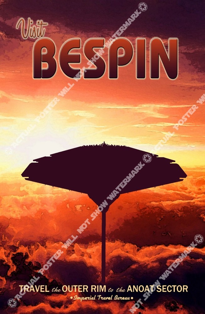 Star Wars Travel Posters - 6 Poster Set