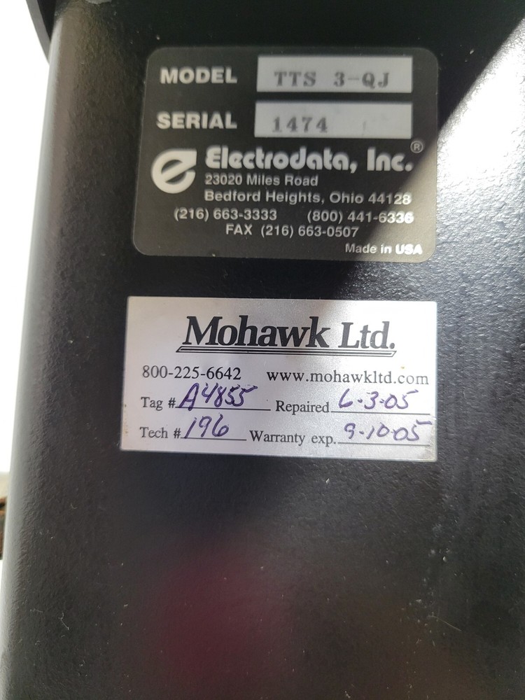 Electrodata TTS 3-QJ (ELECTRODATA) COMMUNICATION TEST SET USED