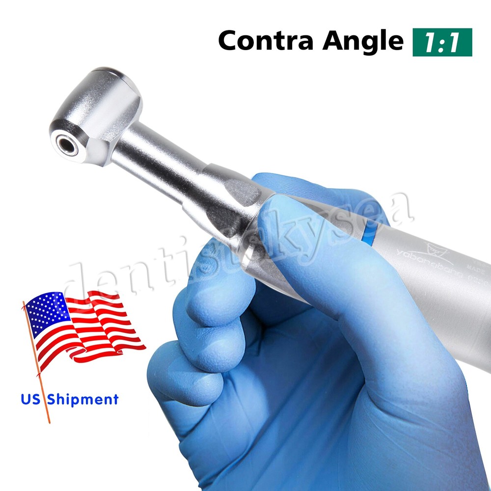 Dental Slow Low Speed Handpiece Contra Angle Push Button E-type NEW US