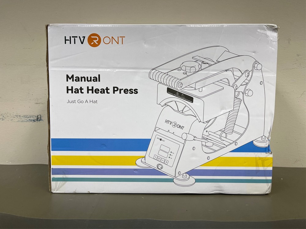 HTVRONT Hat Press Machine - Hat Press Heat Machine for Caps with 2 Platens & C 3