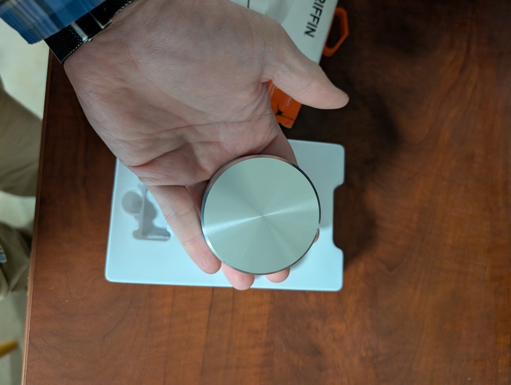 Griffin PowerMate’ Bluetooth WIRELESS PROGRAMMABLE CONTROLLER Silver Rare