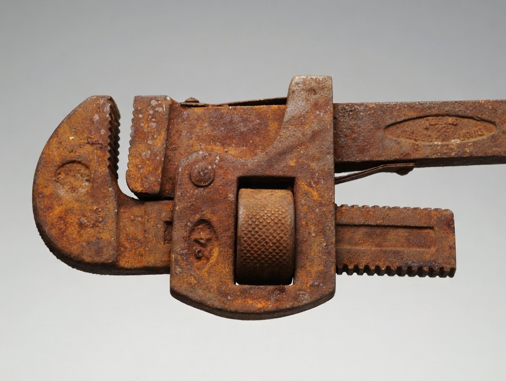 Vintage 24" Dixie Stillson Pipe Wrench - Solid Steel - Antique Tool