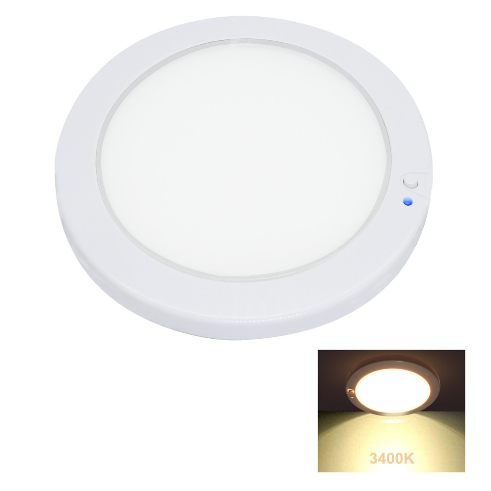 Facon 5'' LED RV Panel Light Surface Mount w/Switch 12V for RV Motorhome Camper