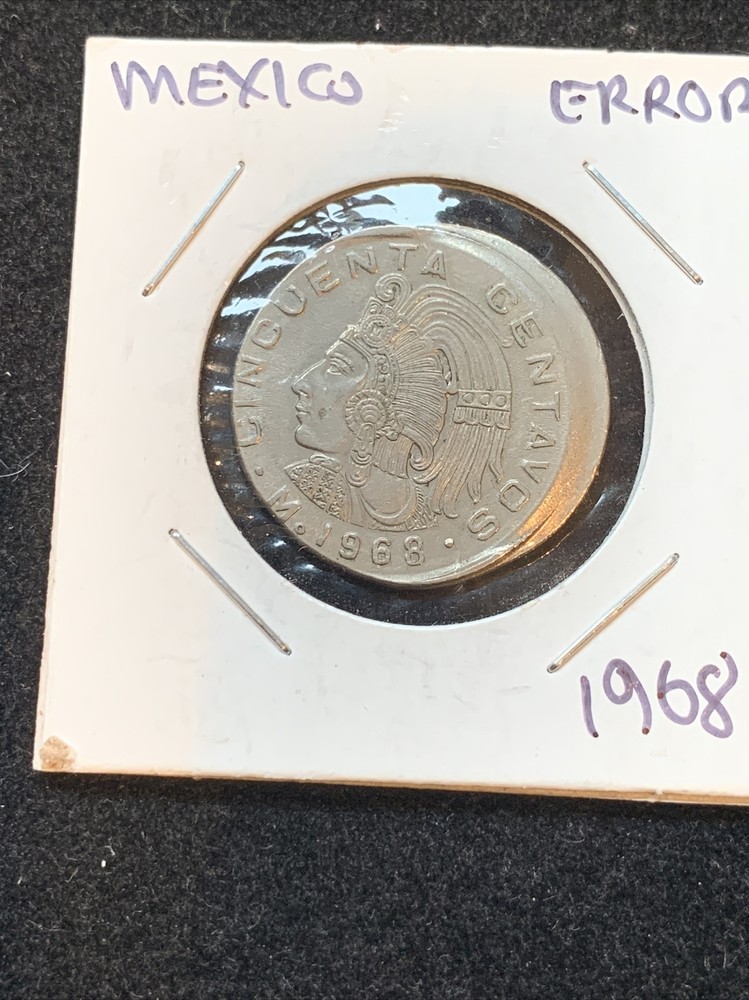 4 PC LOT MEXICO ERROR COINS. MAJOR ERRORS
