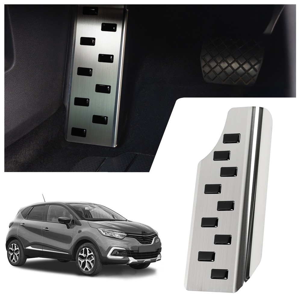 Footrest Plate for Renault Captur (J87 | R) 2013-2019 Black Silver