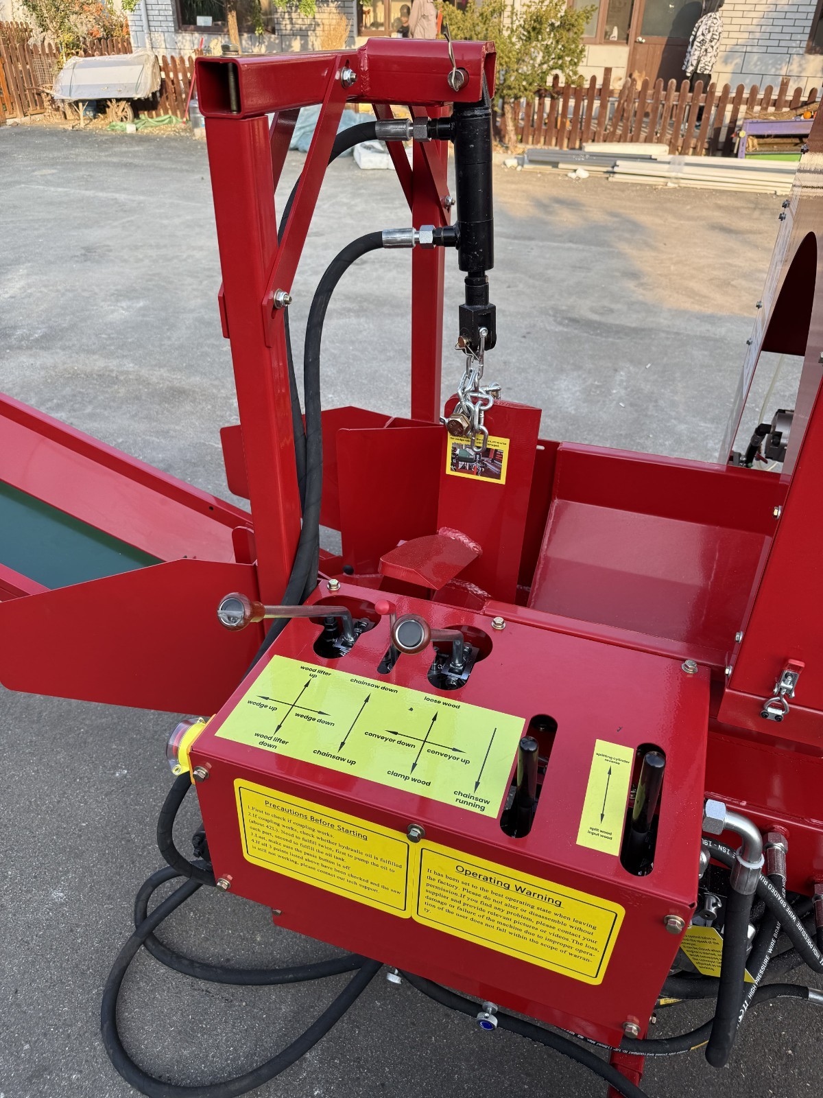 27T Firewood Processor 6-Way Wedge Log Splitter with 10FT Belt Firewood Conveyor