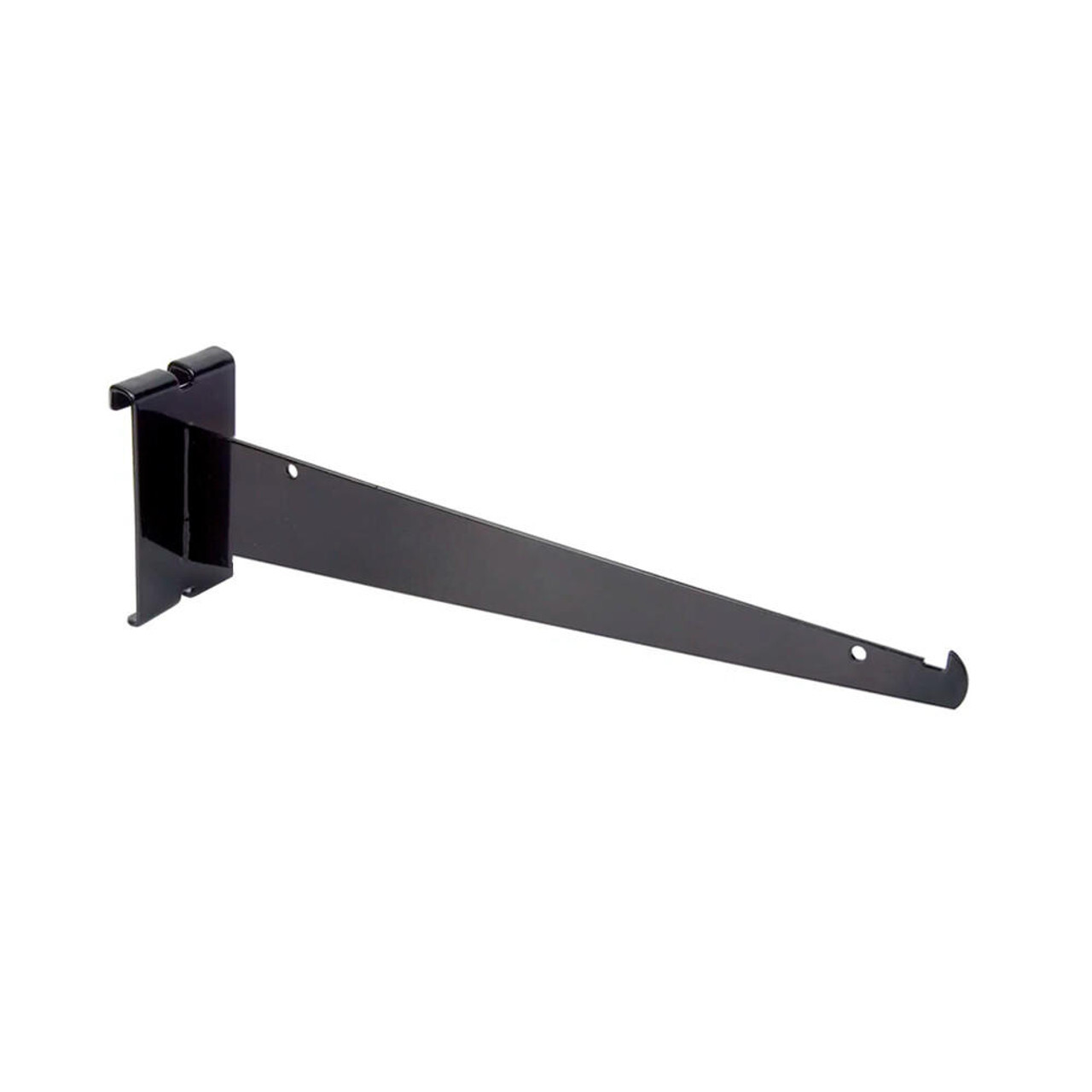 New 10" Gridwall Black Knife Shelf Brackets With Lip