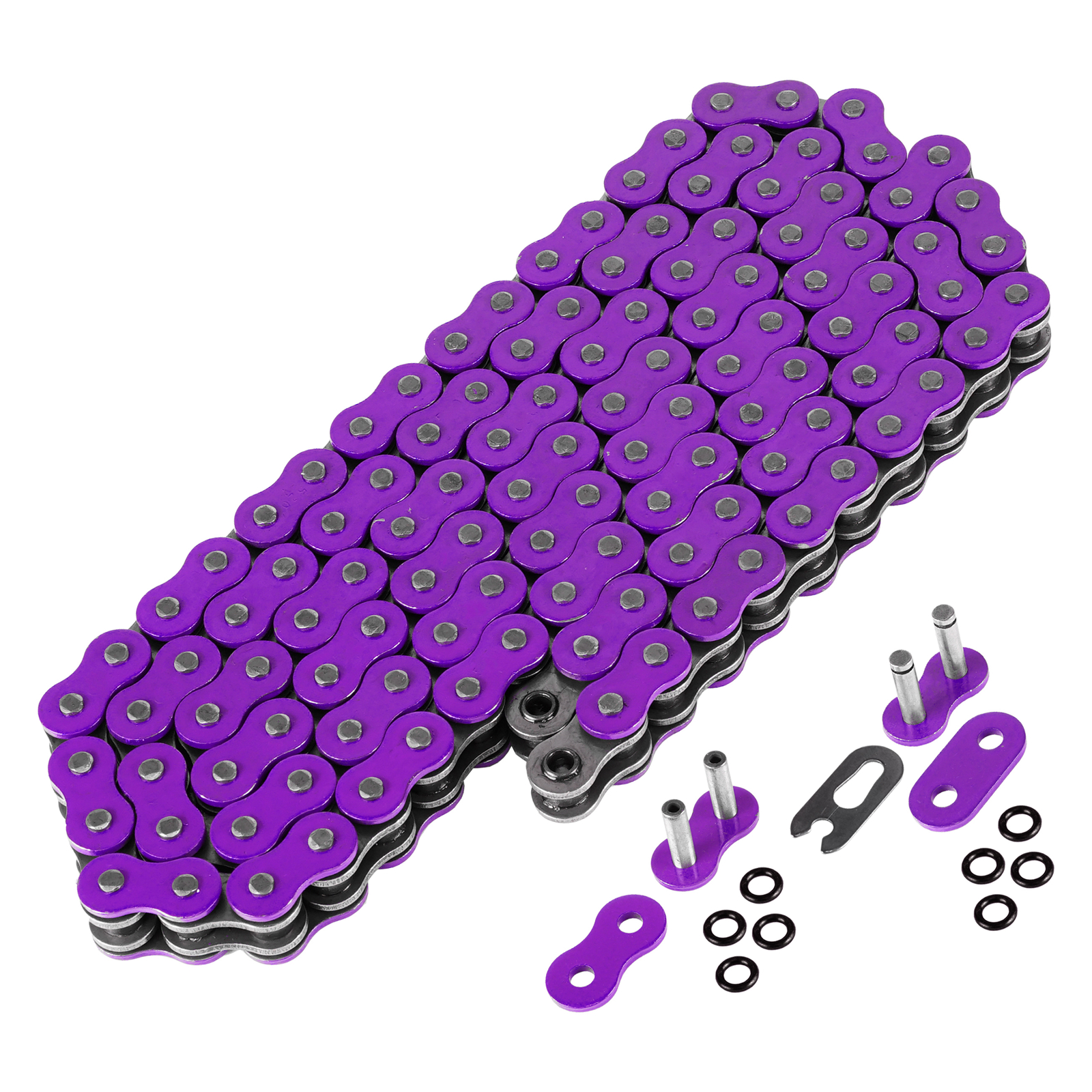 520 X 120 Links Motorcycle Atv Purple O-Ring Drive Chain 520-Pitch 120-Links