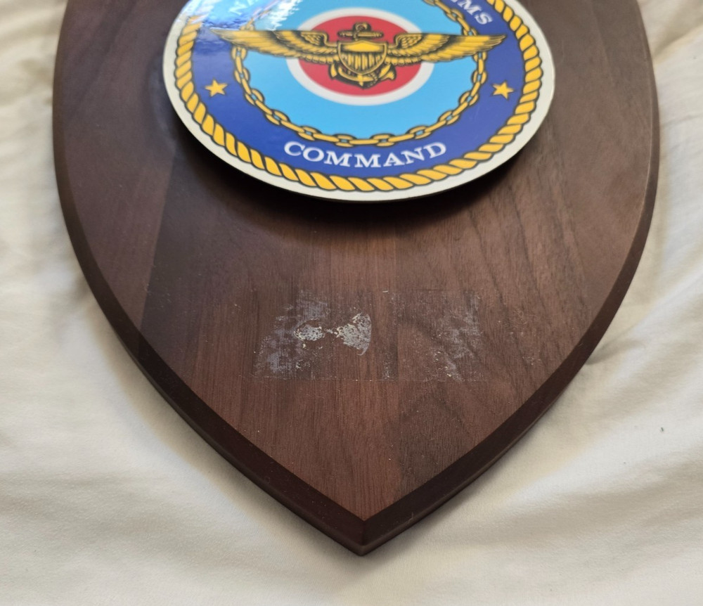 Vintage US Navy Naval Air Systems Command Plaque