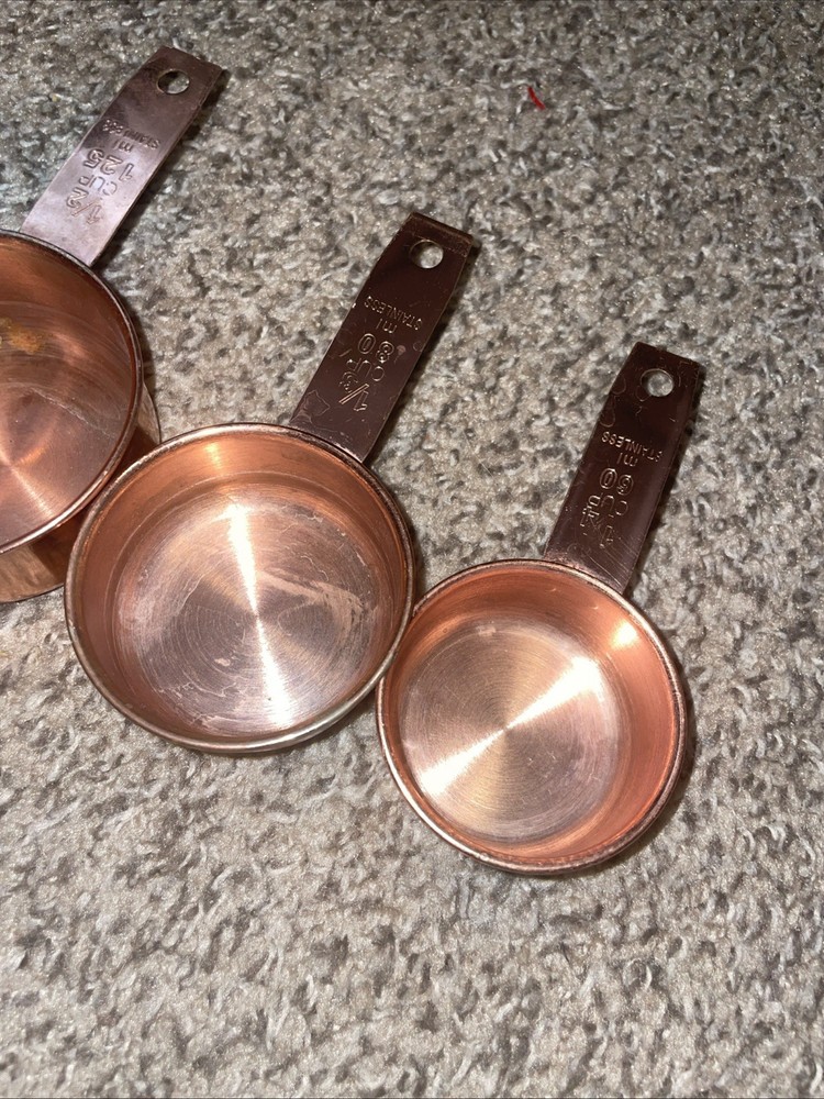 Copper Plated Stainless Measuring Cups