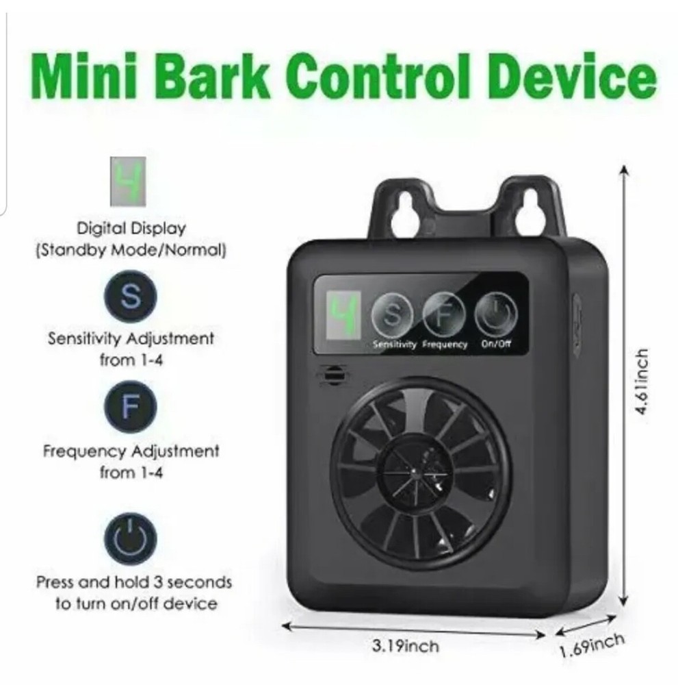 Anti Barking Device, Upgraded Mini Bark Control Device with Effective 4