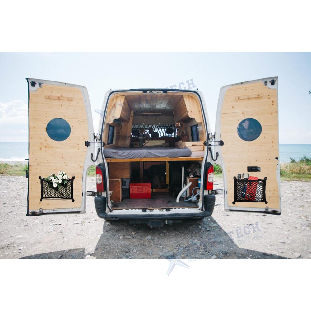 2 Pack Mesh Cargo Net Stretchable Elastic Car Storage Organizer Pouch Universal