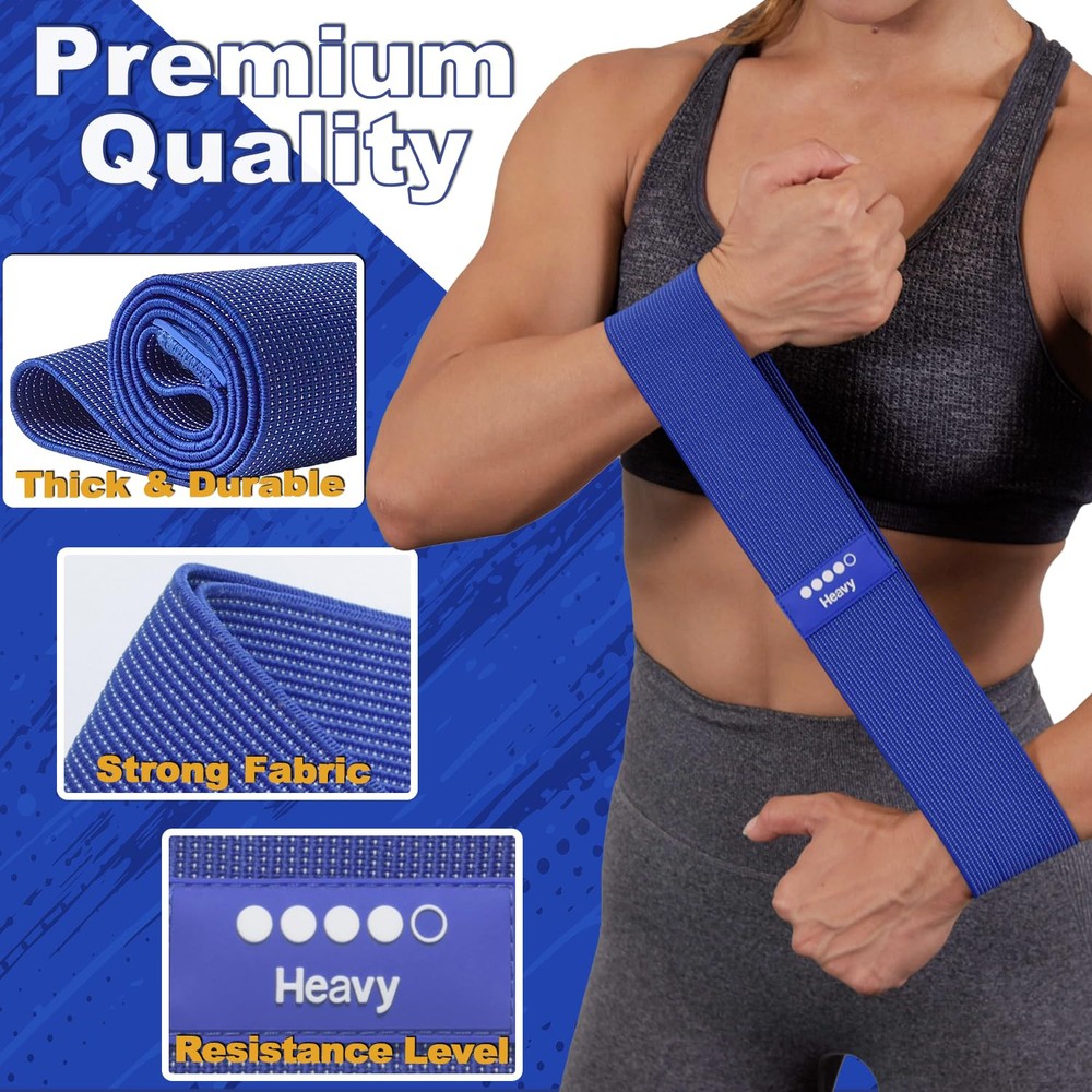 Resistance Bands for Working Out - 5 Exercise Bands Set with Workout Guide - ...