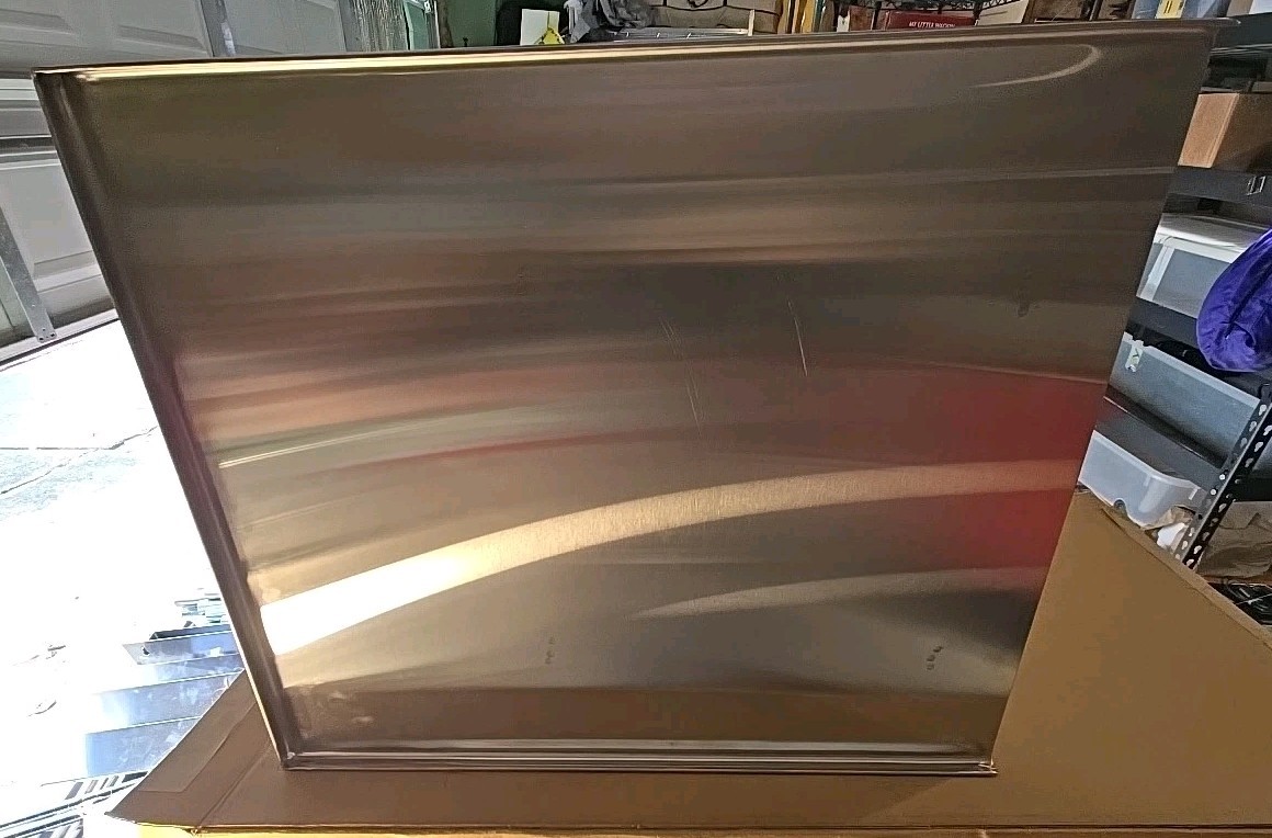 ECOLAB LOAD-N-FOLD 21" X 25" Stainless Steel Fold Down Wall Table Made in U.S.A.