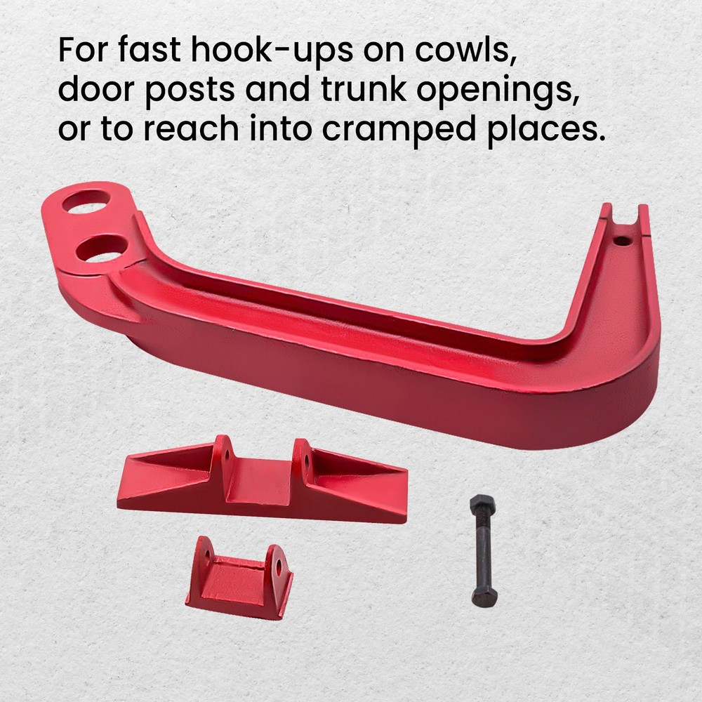 6 TON Auto Body Frame Jumbo Deep Hook Clamp Fast Hook Up Chassis Dent Puller New
