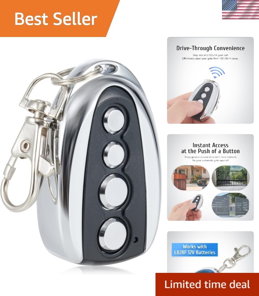 Durable Wireless Gate Opener with 100 Feet Range & Easy Setup for Sliding Gates