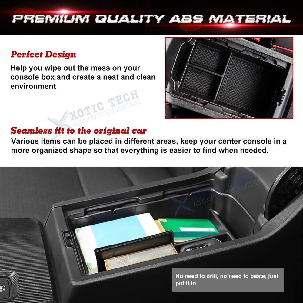 Center Console Insert Tray Armrest Box Storage Organizer For Honda Civic 2022-up