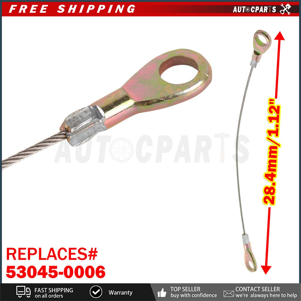 53045-0006 Tailgate Cable Hook Assy Replace For Kawasaki Mule 600 610 2005-2014