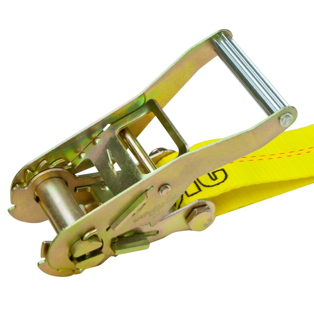 VULCAN Flat Bed Side Rail Car Tie Down - Flat Hooks, 4 Pack - 3300 lbs SWL