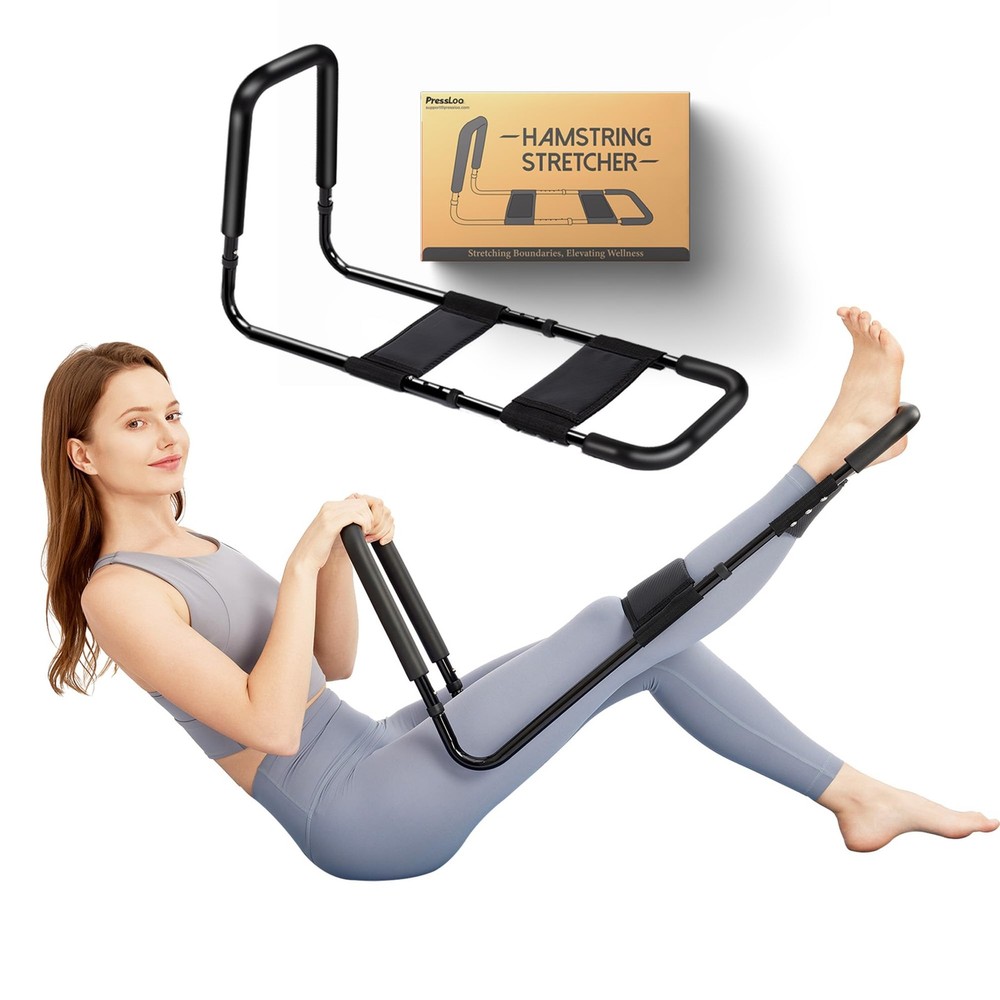 Hamstring Stretcher for Knee Extension & Pain Relief, Adjustable Low Back, Ca
