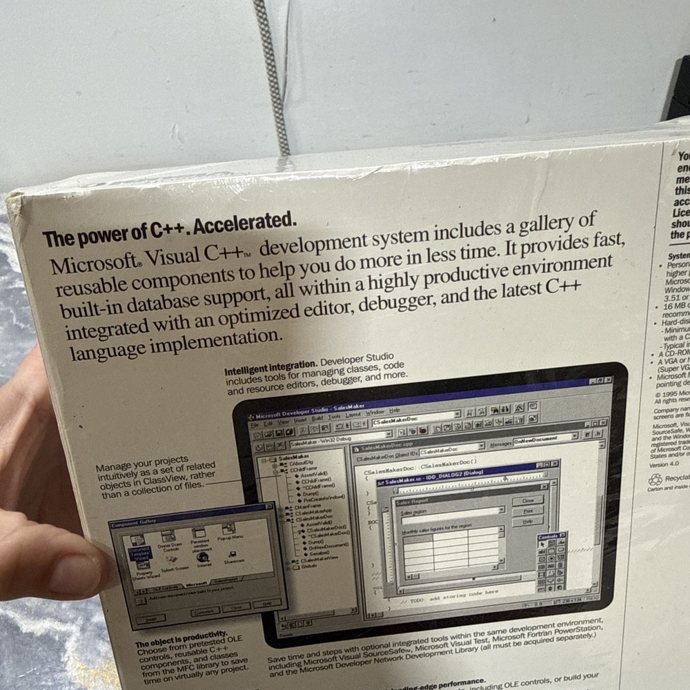 Microsoft Visual C++ Edition 4.0 - BRAND NEW SEALED IN BOX!