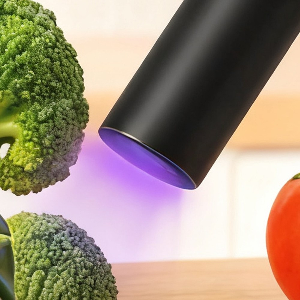 UV Black Light Flashlight Portable UV Flashlight for Vegetables Detector