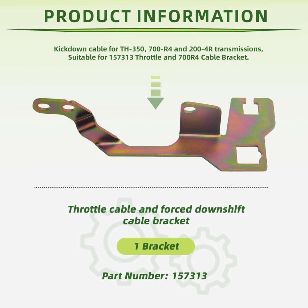 Upgraded Throttle and kickdown Cable Bracket、Throttle Cable Bracket with