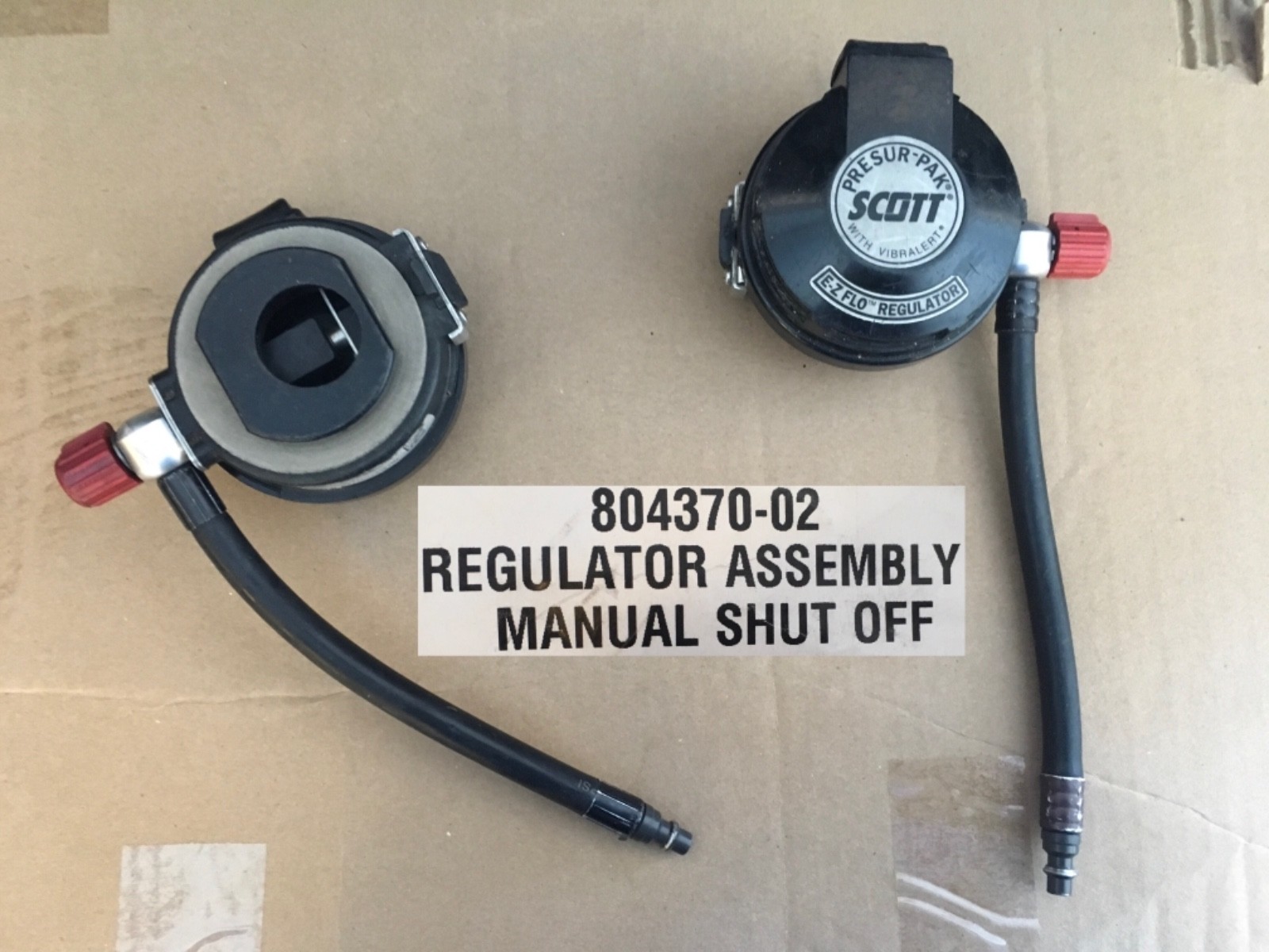 SCOTT E-Z FLO REGULATOR PRESUR-PAK EZFLO VIBRALERT 804370-02 SCBA QuikConnection