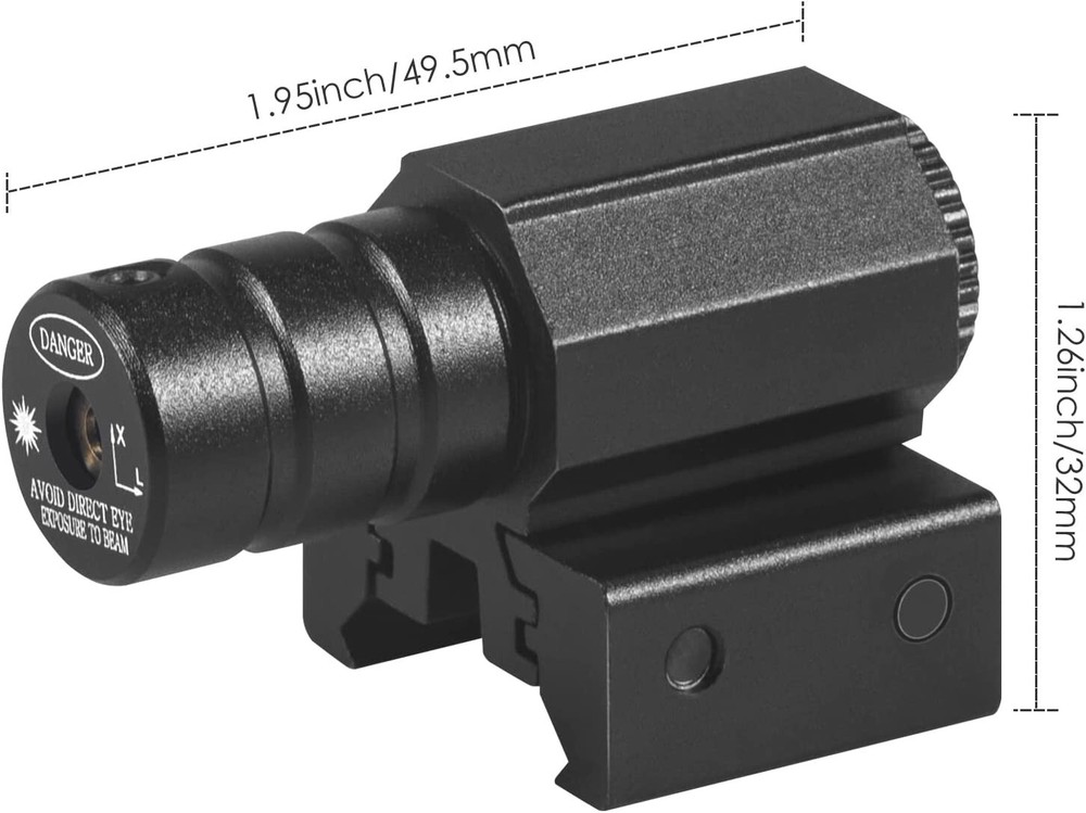 Tactical Compact Red Laser Sight 11mm/21mm with Extend Pressure Switch