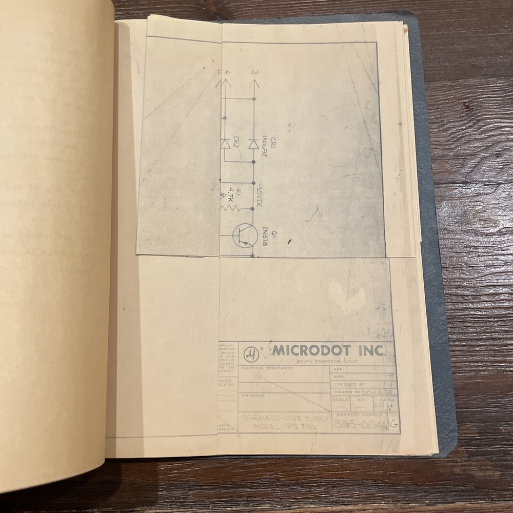Microdot Model PB-30014 Power & Balance Unit Instruction Manual