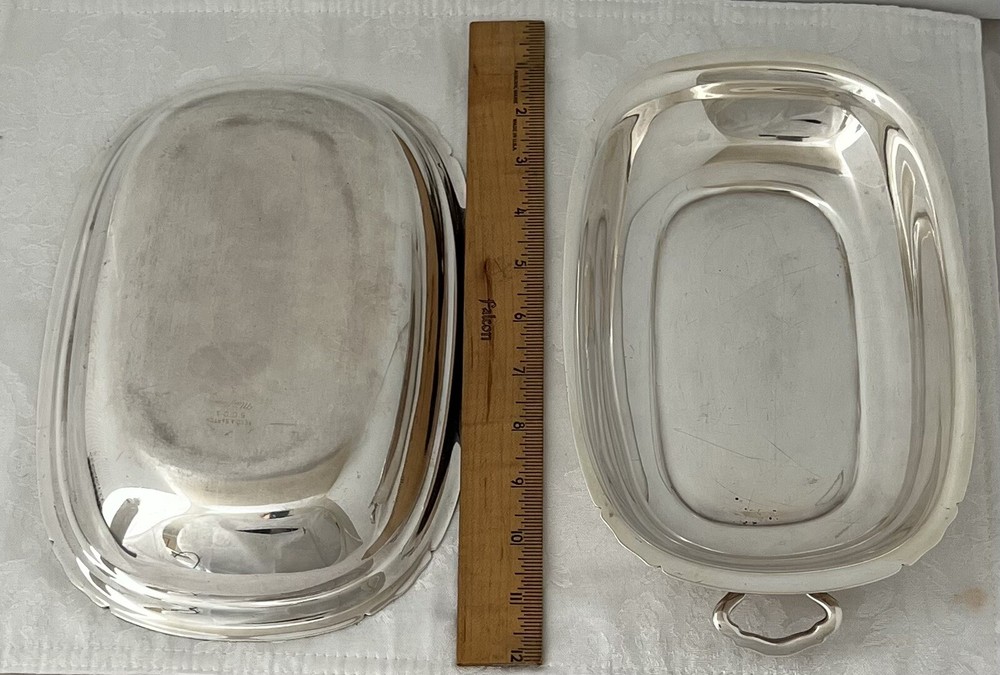 Reed & Barton 5001 Mayflower Silver Plate Covered Vegetable Serving Dish