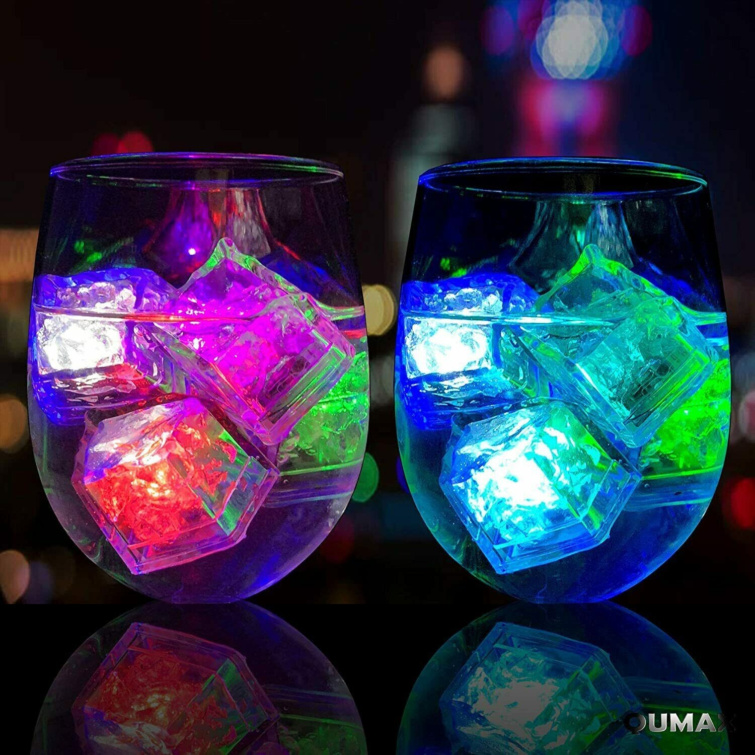 ICE CUBES LEDS light 4 - 576 pack changeable to 6 colors for drinks/parties