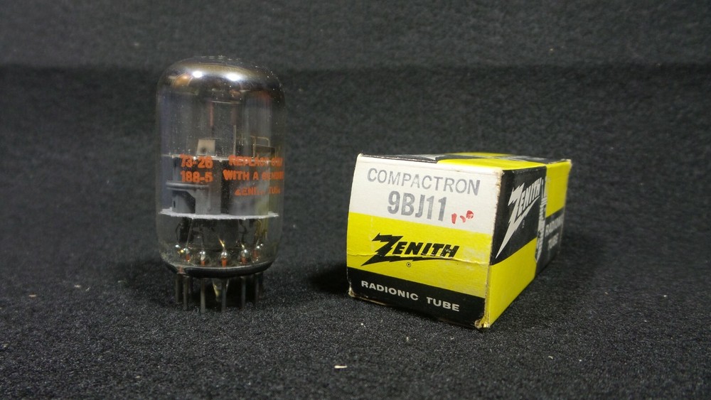 Vintage ZENITH 9BJ11 Vacuum Electron Tube NOS Untested  FREE SHIPPING