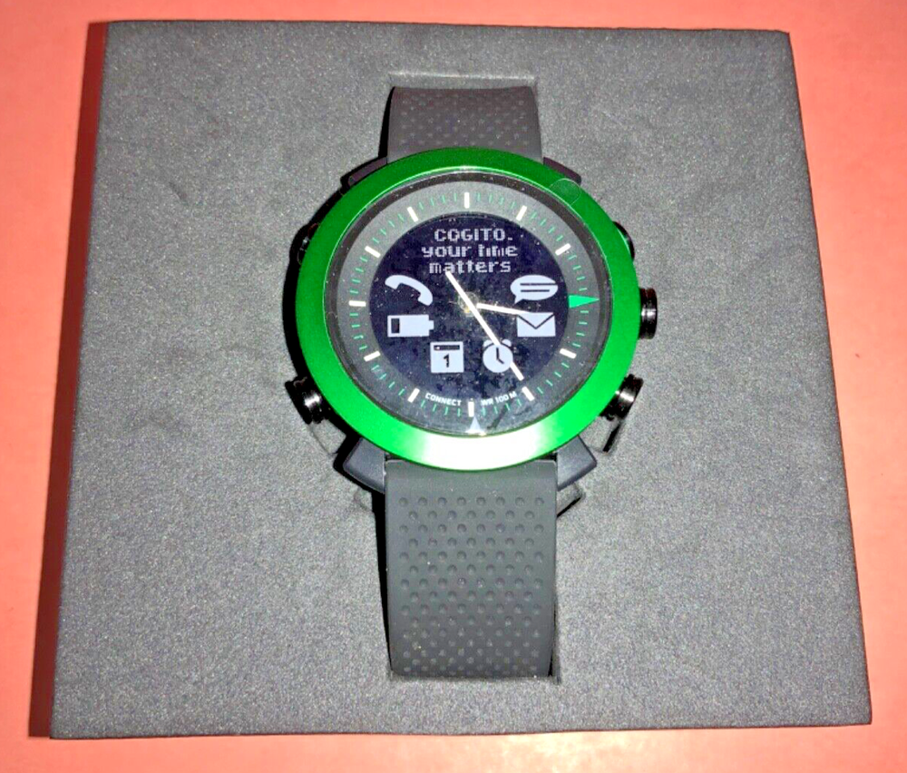 Cogito 2.0 Classic Smart Watch CD002 - Green - TESTED & WORKING - W/ BOX